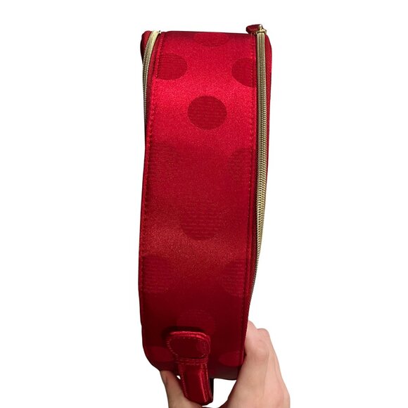 Estee Lauder Holiday Red Polka Dot Large Train Case Travel Makeup Bag 2025 GWP - Picture 6 of 14
